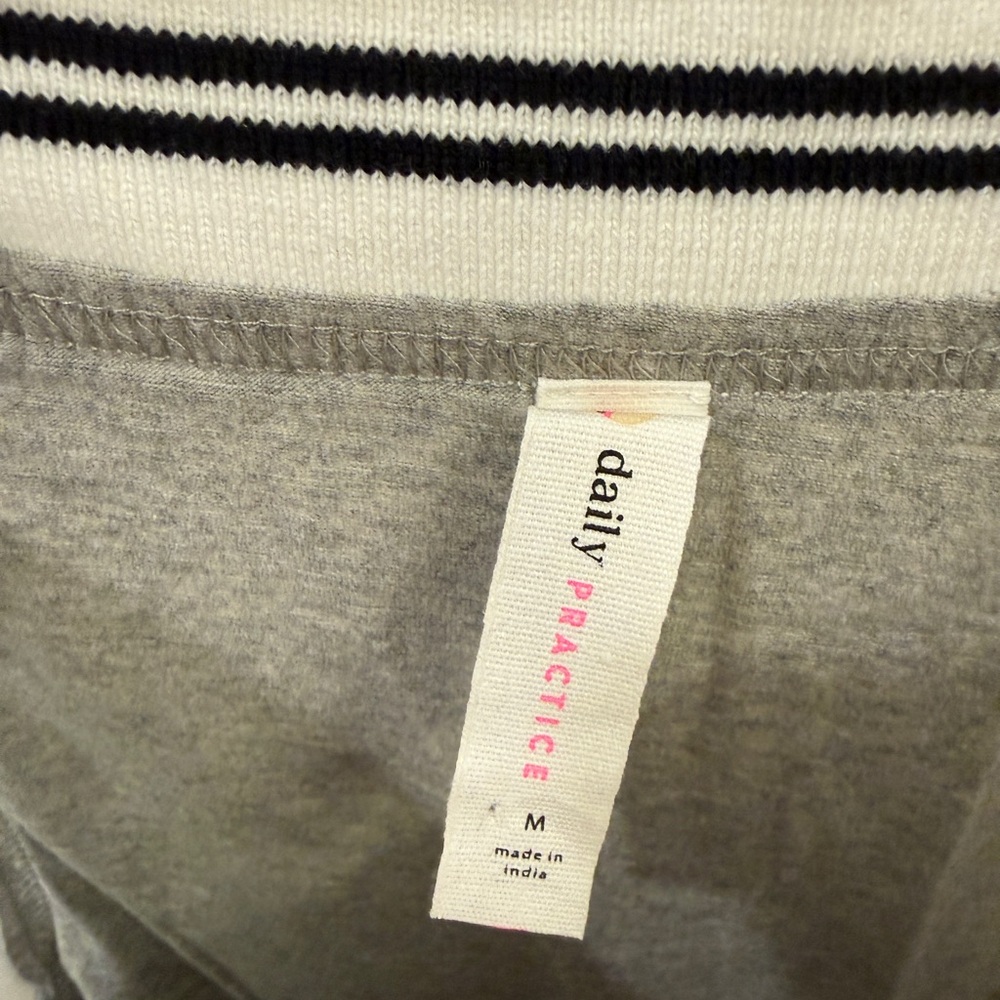 Anthropologie Gray Tie-Front Mini Dress - Picture 5 of 6